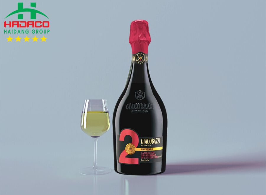 Rượu Vang Sủi Ý Giacobazzi 2 Fruttato Lambrusco Amabile (8,5%)